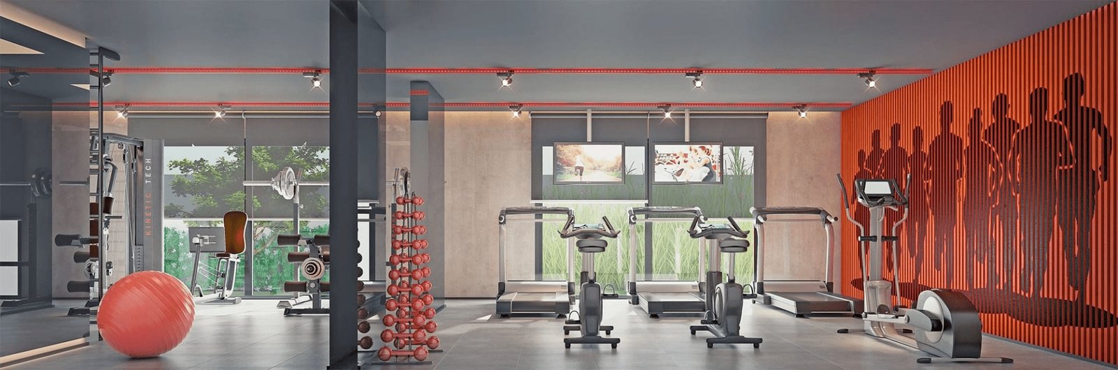 Perspectiva ilustrada do fitness do NIK Alves Guimarães