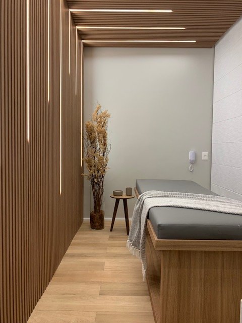 Sala de massagem do Seletto Campo Belo depois da entrega